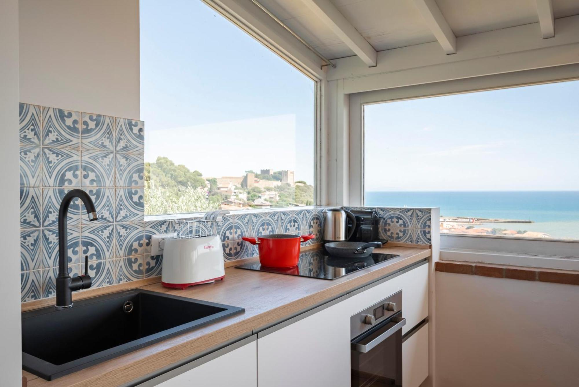 Villa Con Giardino Vista Mare Castiglione della Pescaia Bagian luar foto